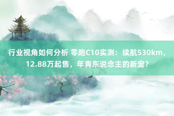 行业视角如何分析 零跑C10实测：续航530km，12.88万起售，年青东说念主的新宠？