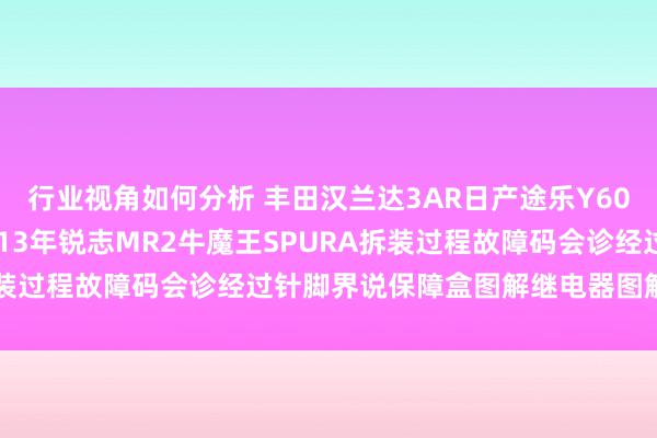 行业视角如何分析 丰田汉兰达3AR日产途乐Y60维修手册电路图尊府2013年锐志MR2牛魔王SPURA拆装过程故障码会诊经过针脚界说保障盒图解继电器图解线束走