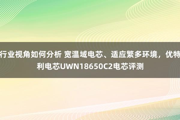 行业视角如何分析 宽温域电芯、适应繁多环境，优特利电芯UWN18650C2电芯评测