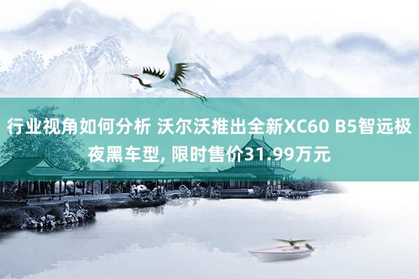 行业视角如何分析 沃尔沃推出全新XC60 B5智远极夜黑车型, 限时售价31.99万元